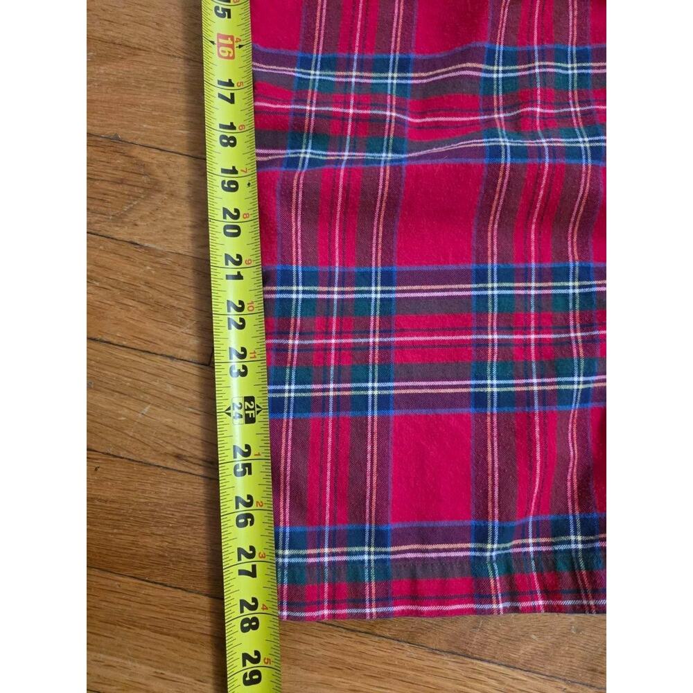 Vineyard Vines Jolly cotton Christmas Lounge pajama Pants Red plaid L A001541 - Picture 3 of 6